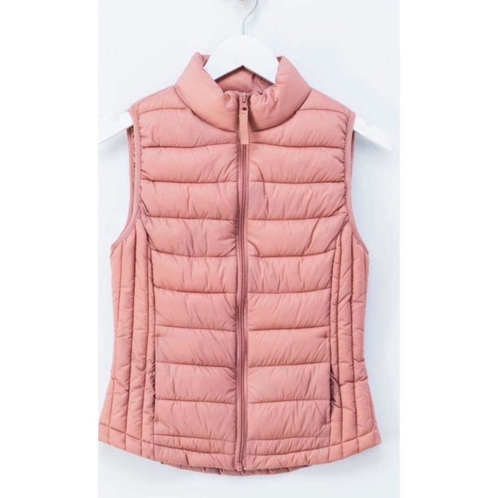 MAUVE PUFFER VEST - Picture 3 of 4